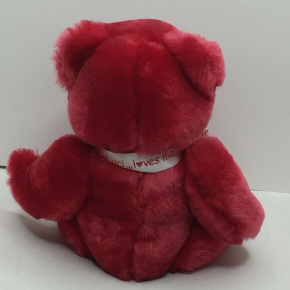 UC Irvine Someone At UCI Loves Me 10" Red Plush Teddy Bear Embroidered Heart - Picture 9 of 9
